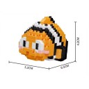 Mini stavebnica Nemo 5,2 x 6,5 x 4,2 cm Podmorský svet Časticové bloky Zábavná detská hračka Zvierací model pre kreatívne hranie 2