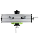 Mini stolní křížový posuvný pracovní stůl 310x90mm Nastavitelný pracovní stůl pro vrtačku frézku dílenské práce dřevo kov 3