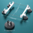 Mini střešní držák magnetická rychloupínací sada se 4 magnety 36 x 29 cm magnet 6,5 cm bílý na satelitní anténu Starlink na střechu auta 3
