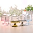 Mini suport de servire cu capac pentru deserturi și dulciuri 12 buc Suport din plastic cu capac transparent 8 x 9 cm Servire originală 6