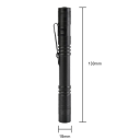 Mini svítilna s bílým světlem 13,2 x 1,4 cm Kompaktní LED svítilna Silné bílé světlo Malá a praktická Svítilna do kapsy Vhodná pro outdoor 2