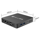 Mini számítógép MLLSE M2 Pro 120 × 120 × 22 mm Intel J3710 8 GB RAM + 128 GB SSD Csendes Mini PC HDMI és USB 3.0 porttal irodai, otthoni mozi 2