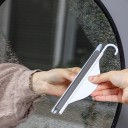 Mini szilikon üvegtisztító és munkafelület 19,7 × 4,5 cm fekete-fehér kézi ablaklehúzó tükörhöz és fürdőszobai felületekhez 3