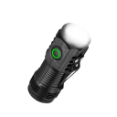 Mini Tactical LED Torch 3 LED Rechargeable USB 8 x 3 cm Black Pocket Flashlight with a Range of Up to 200 m for Outdoor and Emergency Use 2