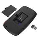 Mini tastiera wireless con touchpad e controller direzionale Connessione Bluetooth e ricevitore USB 2,4 GHz Tasti retroilluminati Batteria al litio 2