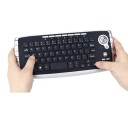 Mini teclado sem fios com Trackball 1