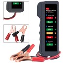 Mini tester autobatérií a alternátora EDIAG Battery Mate 12 V so 6 LED diódami diagnostika nabíjania pre auto aj motocykel tmavo šedý 3