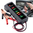 Mini tester autobatérií a alternátora EDIAG Battery Mate 12 V so 6 LED diódami diagnostika nabíjania pre auto aj motocykel tmavo šedý 4