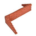 Mini tiilet rei'illä 16 x 8 mm 1:16 50 kpl Realistiset rakennuspalikat Dioramatit vale seinät Mallitalot maisema hiekkalaatikko luovat lisävarusteet 4