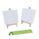 Mini toile de peinture avec chevalet en bois 2 pièces 2
