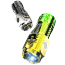 Mini torcia LED ricaricabile 8 × 3 × 2,6 cm USB magnete clip 5 modalità luce multifunzionale da tasca 2
