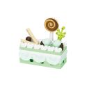 Mini tort de desert 6 x 3 x 5,5 cm 189 bucăți Set creativ 3D de construcție a tortului dulce cu decor Micro cărămizi pentru copii 8+ și adulți cadouri de ziua de naștere 1