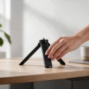 Mini trépied pour caméras d'action Flymile avec pieds rétractables Vis 1/4 pouce Charge maximale 2 kg Noir Pour DJI Osmo Pocket Insta360 et GoPro 5
