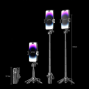 Mini treppiede telescopico Bluetooth e bastone per selfie 11,7–41,5 cm Supporto portatile per telefono Treppiede pieghevole multifunzionale con telecomando 4