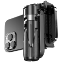 Mini tripé telescópico Bluetooth e vara de selfie 11,7–41,5 cm Suporte portátil para telefone Tripé dobrável multifuncional com controlo remoto 3