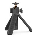 Mini trípode y palo para selfies 15–30 cm con cabezal esférico 360° Rosca de 1/4 de pulgada Capacidad de carga 2 kg Negro Para cámaras de acción 3