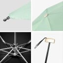 Mini umbrelă de buzunar 19x5x5 cm Umbrelă pliabilă cu protecție UV Suprafață de vinil împotriva radiațiilor ultraviolete Umbrelă 10