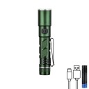 Mini uppladdningsbar LED-lampa USB-C teleskopisk zoom magnet klämma 6 lägen ficklampa EDC 4