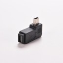 Mini USB 5-nastainen uros/naaras -kulmasovitin 5