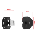 Mini USB-C LED RGB světlo 1,5 x 1,9 x 1,6 cm Multifunkční ambientní lampička 8 barev přenosné dekorativní osvětlení 5V 2