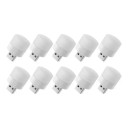 Mini USB LED lampka 10 sztuk Ciepłe białe światło 1 W 5 V 23 x 42 mm ABS i PC Biała Nocna lampka do laptopa powerbanki i ładowarki 1