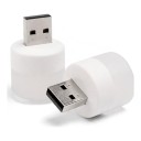 Mini USB LED lampka 10 sztuk Ciepłe białe światło 1 W 5 V 23 x 42 mm ABS i PC Biała Nocna lampka do laptopa powerbanki i ładowarki 6