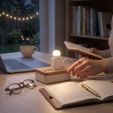 Mini USB LED lampka 10 sztuk Ciepłe białe światło 1 W 5 V 23 x 42 mm ABS i PC Biała Nocna lampka do laptopa powerbanki i ładowarki 7