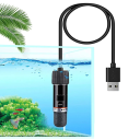 Mini USB ohřívač do akvária 10W Automatický termostat 26 °C Ponorný ohřívač s ochranou pro malé nádrže do 2,5 l Bez displeje 5V 2A 7