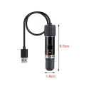 Mini USB varmelegeme til akvarium 10W Automatisk termostat 26 °C Nedsænket varmelegeme med beskyttelse til små tanke op til 2,5 l Uden skærm 5V 2A 3