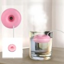 Mini USB zvlhčovač vzduchu 5 cm Donut s negativními ionty Přenosný aroma difuzér Tichý zvlhčovač do kanceláře auta 3