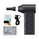 Mini ventilatore turbo elettrico 130.000 giri/min Senza spazzole con ricarica Tipo-C 2500 mAh x2 Aspirapolvere per auto 3 velocità 2