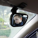 Mini verstellbarer Rückspiegel für das Auto zur Überwachung von Kindern 8 x 5,5 cm mit Saugnapf und Clip Sicherheitskinderspiegel 3