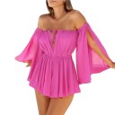 Mini vestido con mangas acampanadas 5