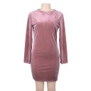 Mini vestido de lujo con mangas largas. 8