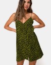 Mini vestido de mujer verde 3