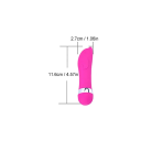 Mini vibrador de silicona con forma de cabeza de delfín, funcionamiento silencioso, fácil de controlar, superficie agradable, embalaje discreto. 2