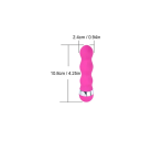 Mini vibrador de silicona con forma ergonómica, dimensiones compactas, funcionamiento silencioso, fácil de usar, superficie agradable, embalaje discreto. 2
