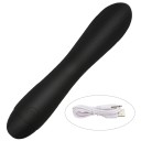 Mini vibrador de silicona de 17,2x3,2 cm con superficie estriada y 7 modos de vibración. Carga USB. Resistente al agua. Embalaje discreto. 1