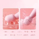 Mini vibrateur en silicone 10,2x2,6 cm en forme de Magic Wand avec 10 modes de vibration et port USB caché emballage discret 3