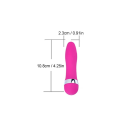 Mini vibrateur en silicone de taille compacte, idéal pour les voyages, fonctionnement silencieux, facile à utiliser, surface agréable et emballage 2