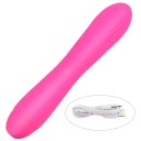 Mini vibrator din silicon 17,2x3,2 cm cu suprafață crestată și 7 moduri de vibrație Încărcare USB, ambalaj discret impermeabil 2