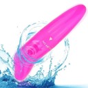 Mini vibrator din silicon cu două fețe în formă de delfin, cu design compact și ambalaj discret 2