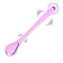 Mini vibrator din silicon in forma de lingura, 10 moduri de vibratie, incarcare prin cablu USB magnetic 1