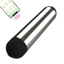 Mini vibrator in forma de cartus rotund cu aplicatie mobila, dimensiune 8,5 x 1,6 cm, ambalaj discret pentru confort si intimitate 4