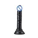Mini vibrator jeleu cu ventuză textură realistă utilizare vaginală și anală ambalaj discret 4