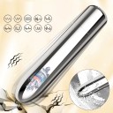 Mini vibrator metalic 10x2 cm in forma de cartus cu 10 moduri de vibratie si incarcare USB, ambalaj discret 2