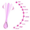 Mini vibratore in silicone a forma di cucchiaio, 10 modalità di vibrazione, ricarica tramite cavo USB magnetico 3