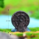 Mini Wassermühle 2,7 × 2,5 cm Dekorative Wassermühle für Dioramen Modelllandschaften Bach Wasserszenen Figuren Dekoration 2
