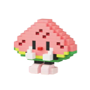 Mini Watermelon Building Set 6.8 x 2.8 x 5.76 cm 239 pcs Micro 3D DIY Building Blocks Delicious Fruit Creative Toy for Children Aged 8 and Above Fun Model 4