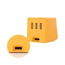 Mini WiFi meteorologická stanica 45 x 35 x 40 mm Prenosný displej teplomer vlhkomer hodiny budík Stolná digitálna meteostanica bytová dekorácia 3